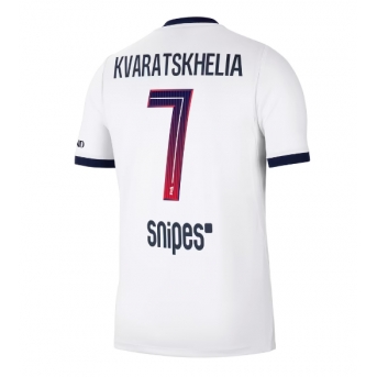 Paris Saint-Germain Khvicha Kvaratskhelia #7 Maglia Gara Trasferta Repliche 2026-27 Maniche Corte